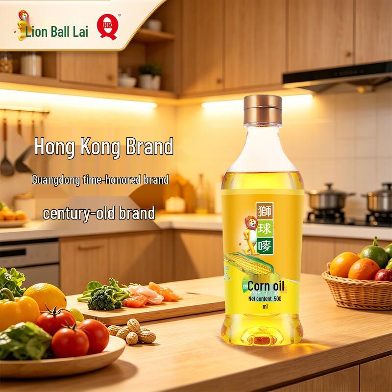 Lion & Globe Non-GMO Pressed First Grade Corn Oil 500ml