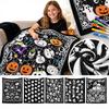 Halloween Mal-Decke für Kinder mit Pinseln, 150 127 cm