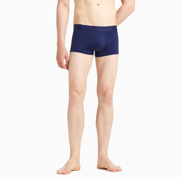 Calvin Klein Cool Series Letter Logo Pattern Boxer Shorts Men bottoms Dark-Blue NB2180-HP9