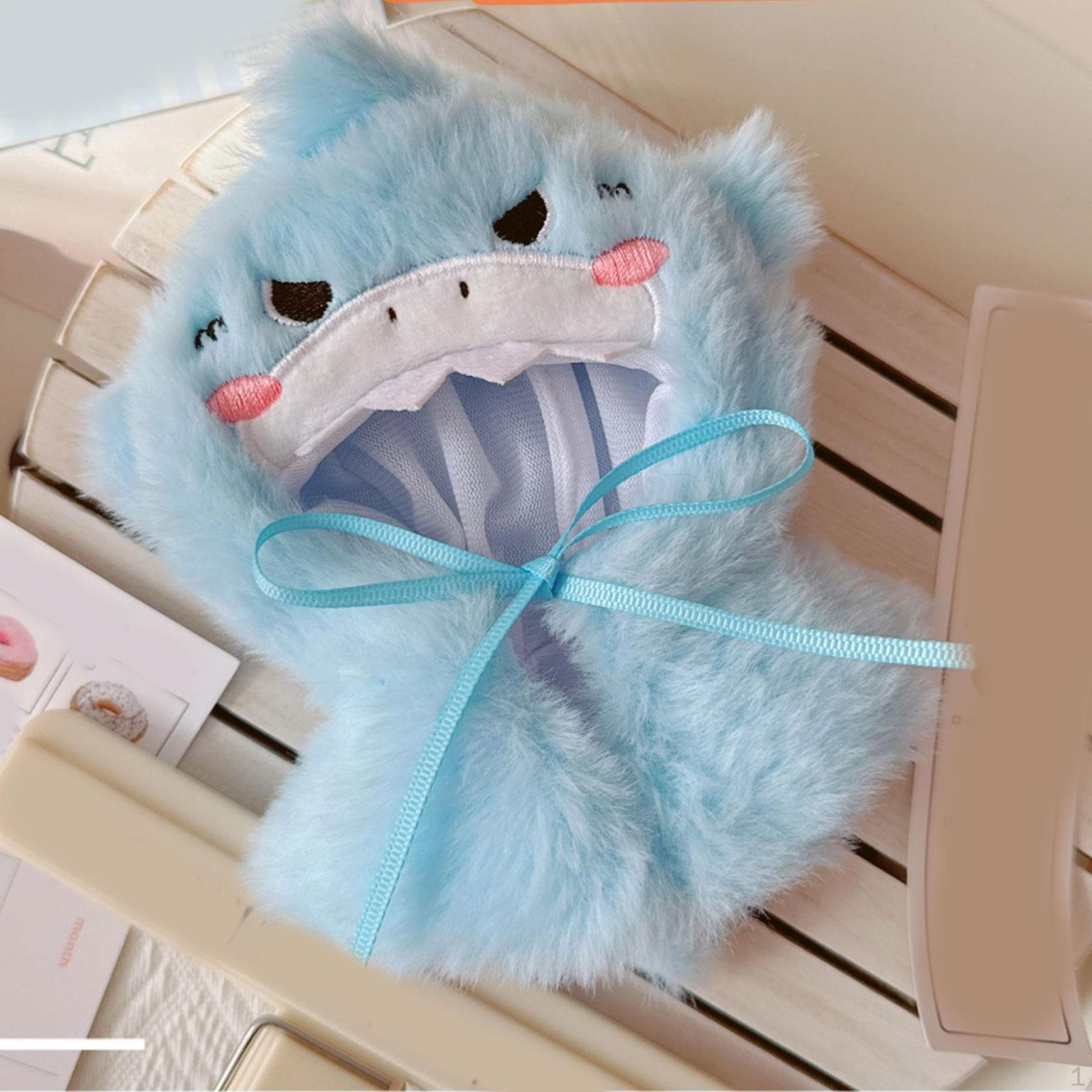 

Комплект костюмов для кукол с мини-шалью и капюшоном для кукол размером 5,91 дюйма синий