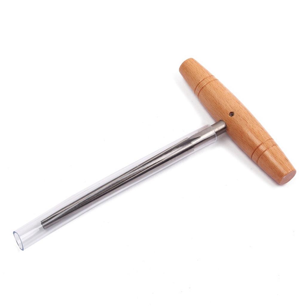 Practical Luthier Repair Tool Violin Peg Hole Reamer for W/ Taper Wood Handle for 3/4 4/4 Violin Making Tool Stainless S