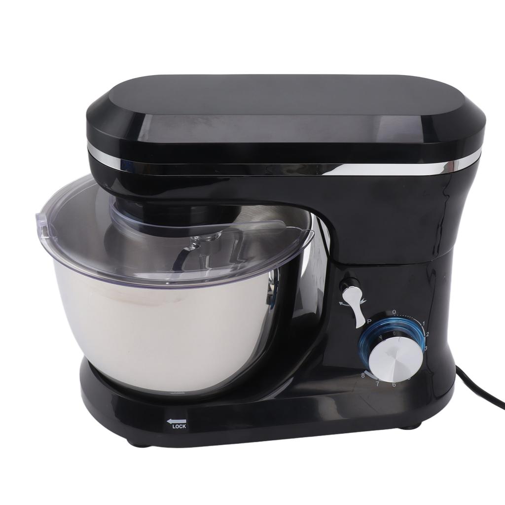 Elektrický stolní mixér 1000 W, hák na těsto, plochý šlehač, nástavce, 8 rychlostí, stolní mixér o objemu 4,5 l
