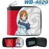 Jujutsu Kaisen Short Wallet Anime Cartoon Leather Bifold Card Holder Coin Purse for Students Men Women