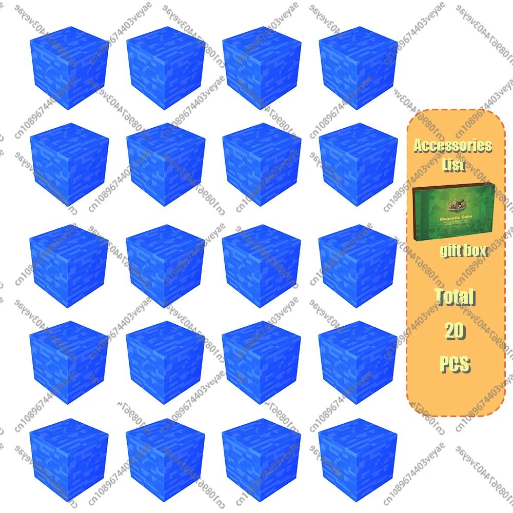 Manyetik Yapı Blokları Maden Dünyası Mıknatıslı Küp Seti Erkek Kız Çocuk İçin Yaş 3+ Kendin Yap Model Çocuklar Stem STEM Duyusal Oyuncak Hediye