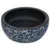 Black and Blue Countertop Wash Basin Round Ø41x14 Cm Ceramic