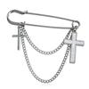 Vintage Diamond Eyes Devil's Eye Tassel Xiaoxiang Brooch Clothing, Pin Accessories