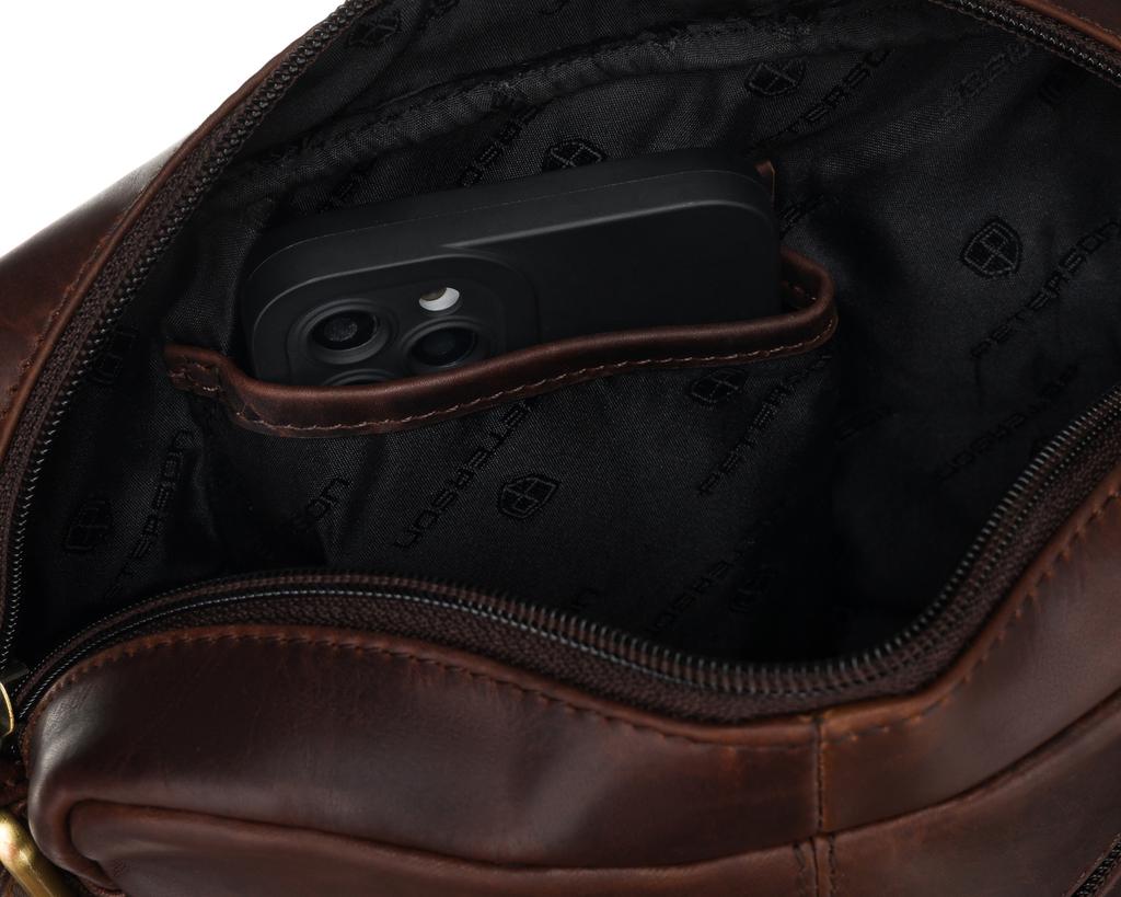 PTN 719-OPU-4734 Braune Ledertasche