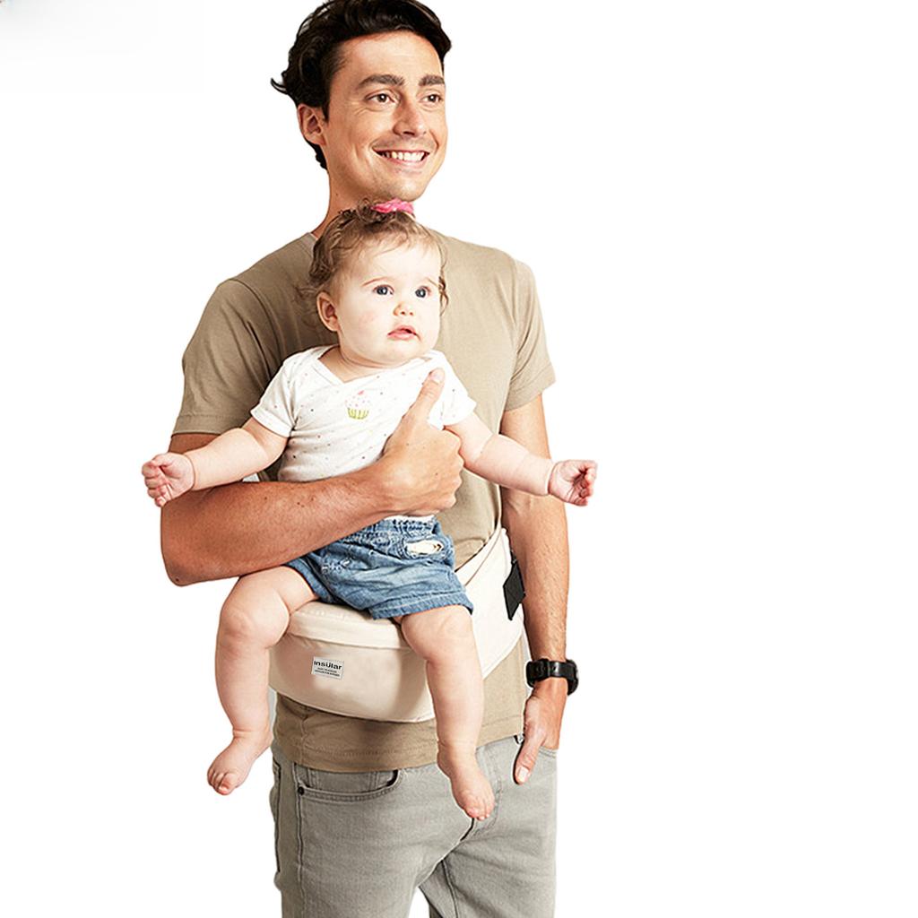 Baby Waist Stool Baby Strap Single Stool Multifunctional Front Hug Baby Belt Maternal and Infant Products Cross-border Hug(Beige)