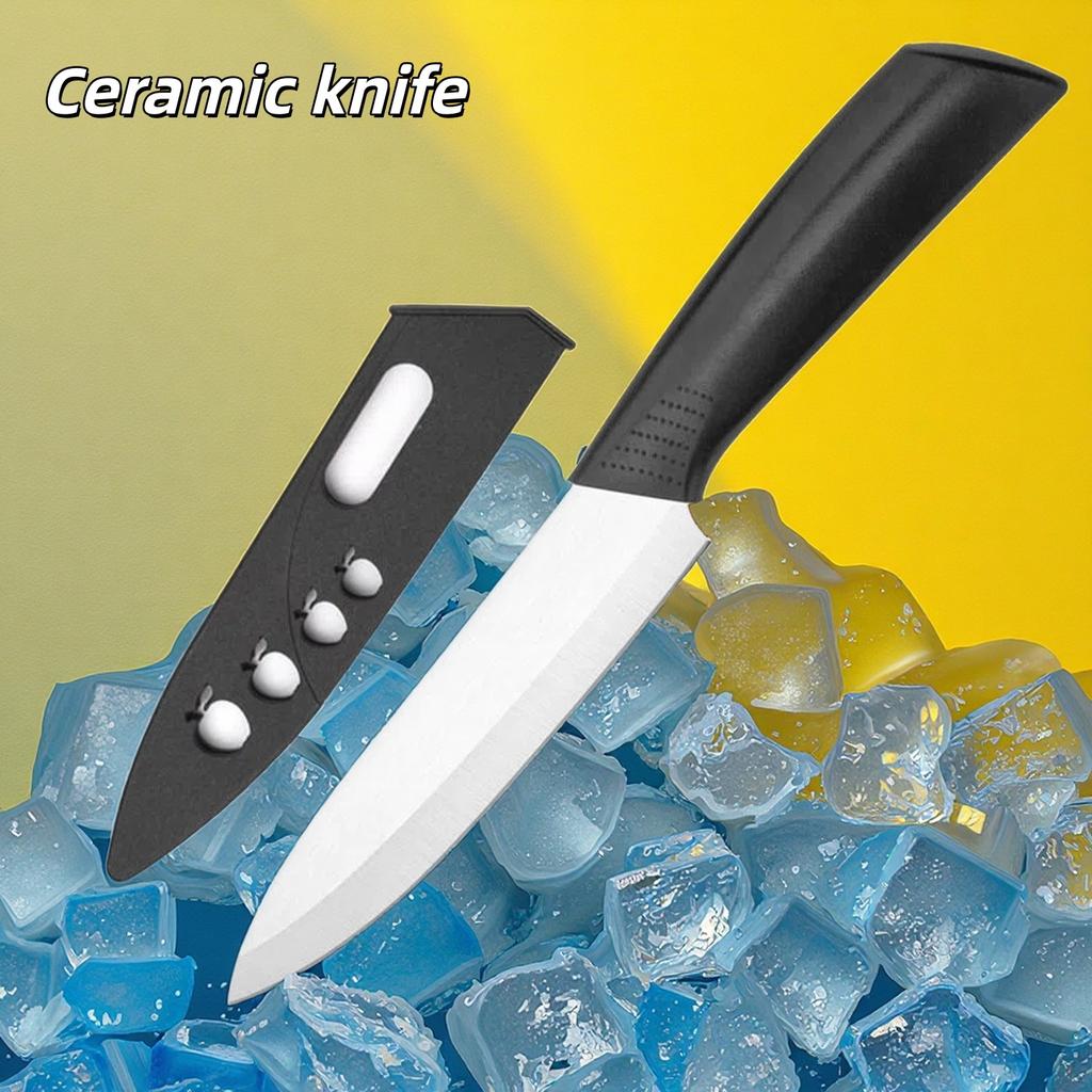 3/4/5 Inch Ceramic Knife Can Resist Oxidation Without Rust Fruit Knife Cover Portable Baby And Toddler Food Preparation Knivse