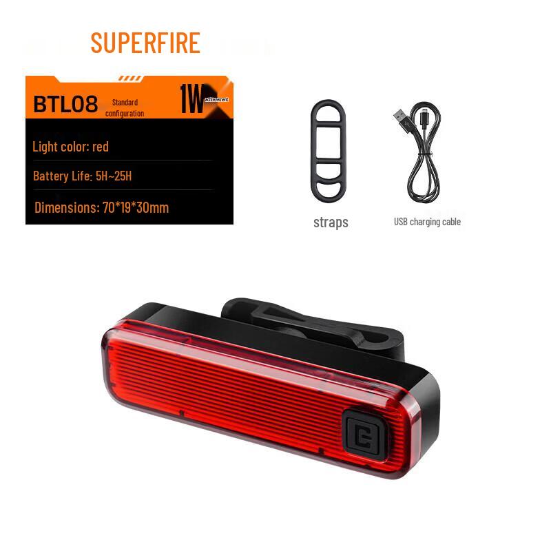SupFire Rechargeable Bicycle Light BTL08