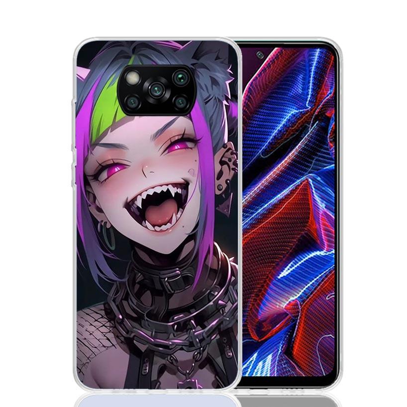 Crazy Gothic Japan Anime Girls Phone Case For Xiaomi Poco F7 Ultra X7 X6 Pro X5 Redmi 15 15C 13 13C 12 12C 10 10A 10C 9 9A 9C 9T