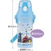 Skater Water Bottle Disney Frozen 24 480ml Children's Antibacterial Plastic Child Friendly Lightweight Made in Japan PSB5SANAG-A
