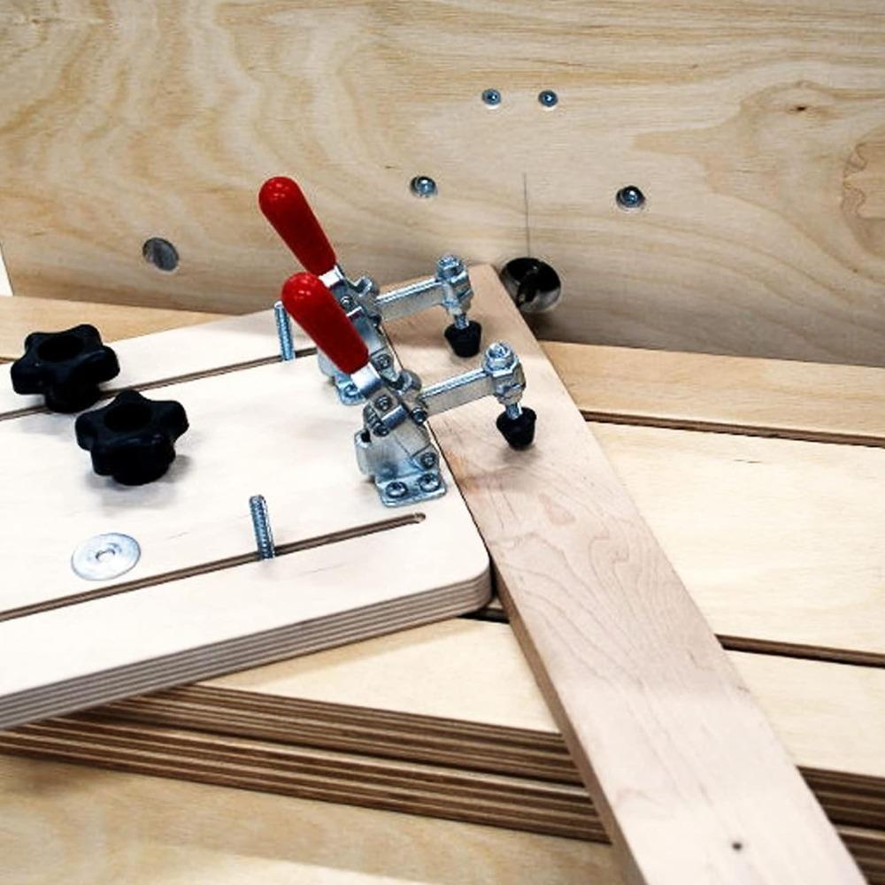 Quick Release Design Toggle Clamp Dual Head Pull Toggle Clamp Jig Accessories  For Woodworking