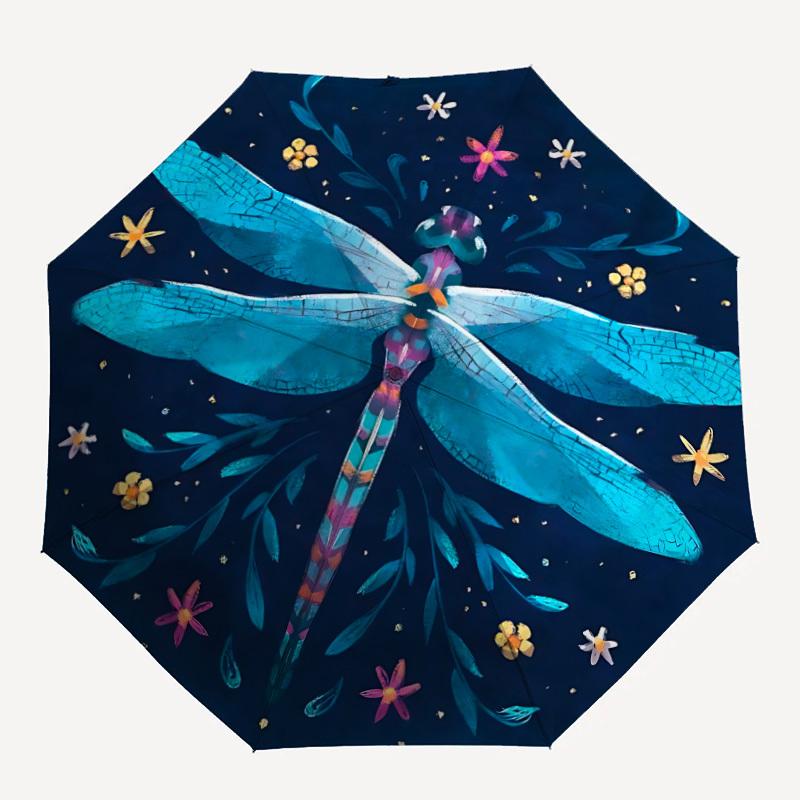 

1pc Dragonfly Automatic Open/close Folding Umbrella, Compact Portable Travel Umbrella, Durable Construction yy250809072