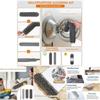 Fiber Material Telescopic Duster With Flat Head For Furniture And Ceiling Dusting