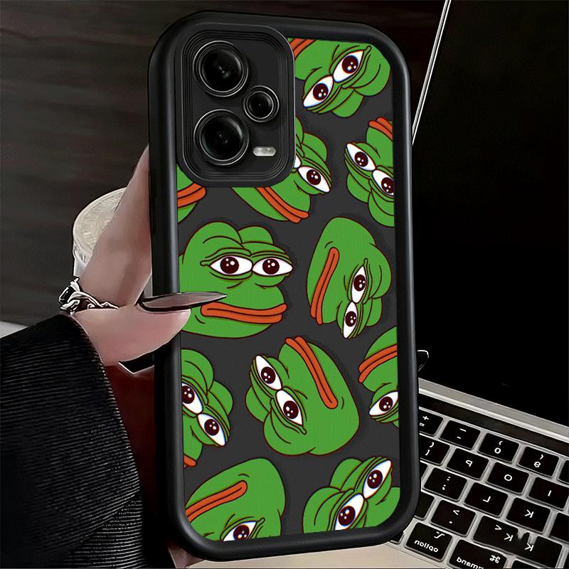 Phone Case for Xiaomi Redmi Note 15 14 13 Pro Plus Funny Sad Forg P-Pepe Meme Shell 12S 11 11S 11T 5G 14S Soft Silicone Funda