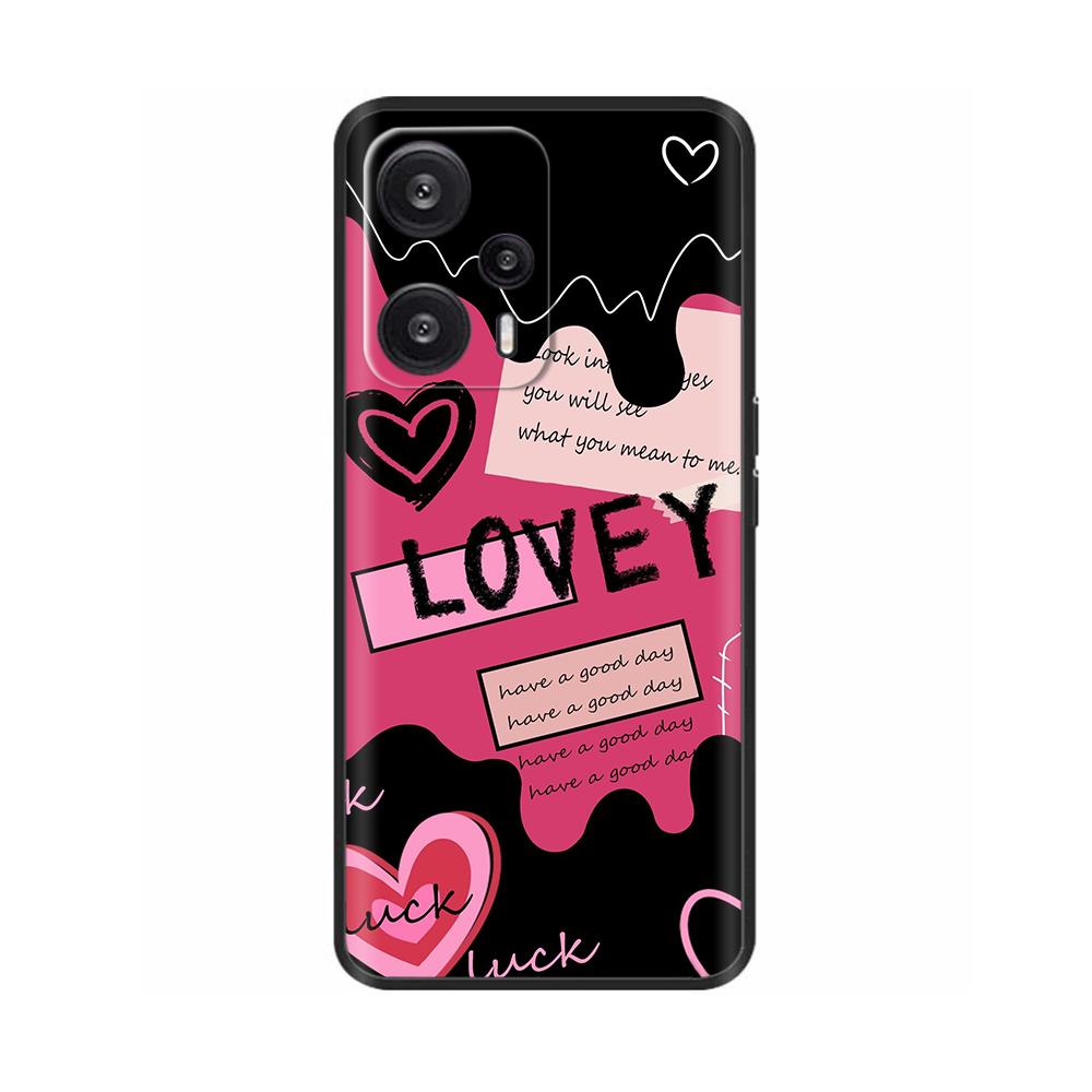 For Xiaomi Poco F5 Pro Case Painted Flower Back Cover Full Protection Soft Case for POCO F5 PocoF5 F5Pro Fundas Phone Casing