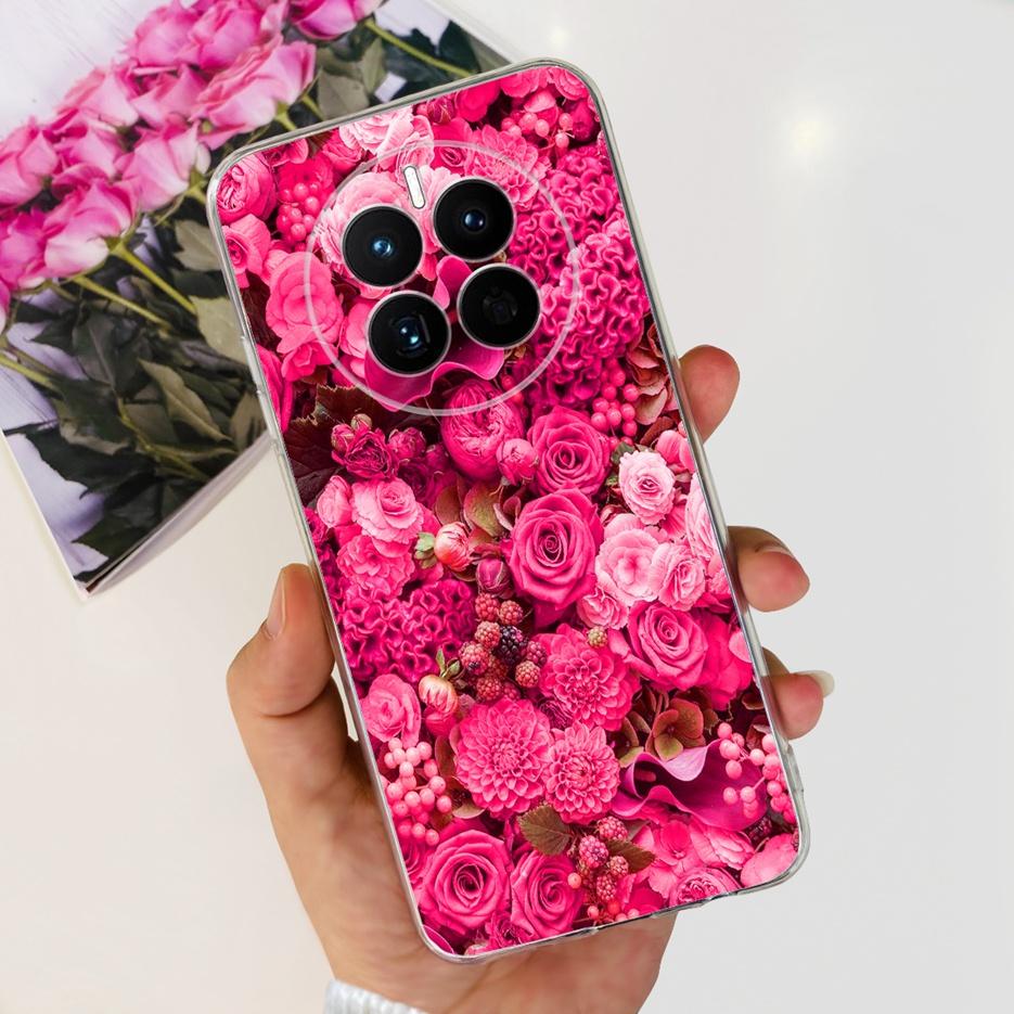 For Huawei Mate 50 Pro Case Stylish Butterfly Flowers Soft Slim Fundas Phone Case For Huawei Mate 50 Mate50 Pro Back Cover Coque