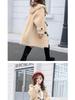 [Size Clearance] Mid-Length Girls' Wool Jacket - Autumn/Winter Shearling Coat with Fur Details