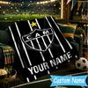 Custom Name Club Atletico Mineiro Crest Flannel Blanket, Use for Birthday/Holiday Gift, Soft Blanket for Sofa/Bed/Camping/Office, Home Decor