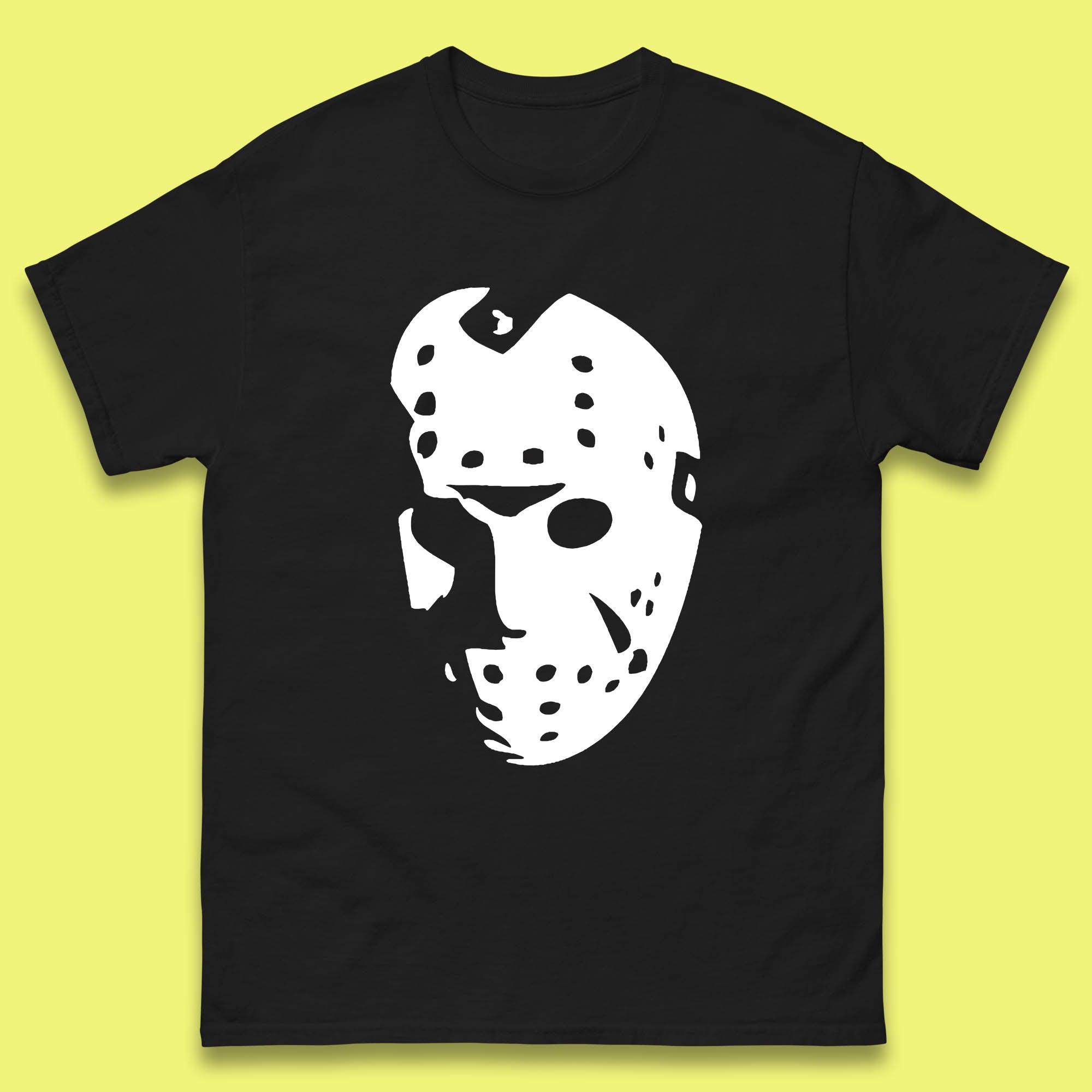 Halloween Jason Voorhees Horror Face Mask Friday The 13th Horror Movie Character Mens Tee Top 4XL