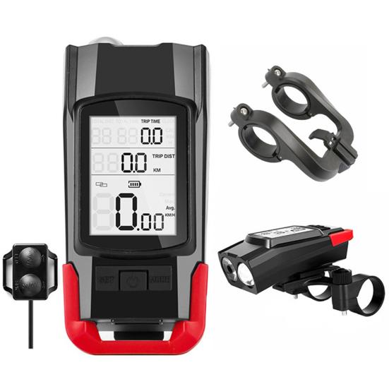 800 Lumen Bike Light LED 3 In1 USB Rechargeable Accurate Stopwatch Light with Horn Bike Accessory