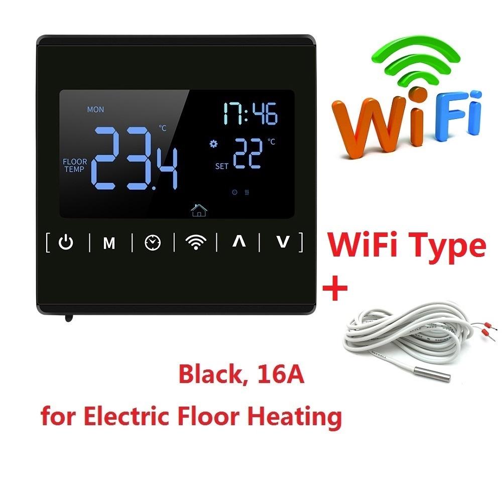 110V 220V Floor Warming Room Wifi Thermostat for Electric Gas Boiler Water Heating Voice Temperature Controller Fahrenheit