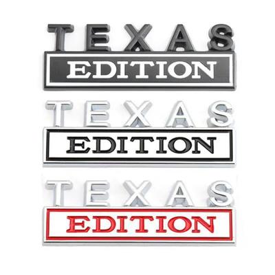 3D Metal Sticker Emblem Texas Edition Badge Logo Trunk Body For J/eep F/ord F-150 C/hevrolet C/hevy