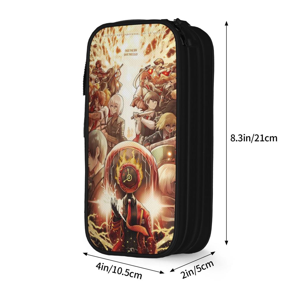 Limbus Company Games Pen Box Double Layer Large Capacity For School  Pencilcase Gift
