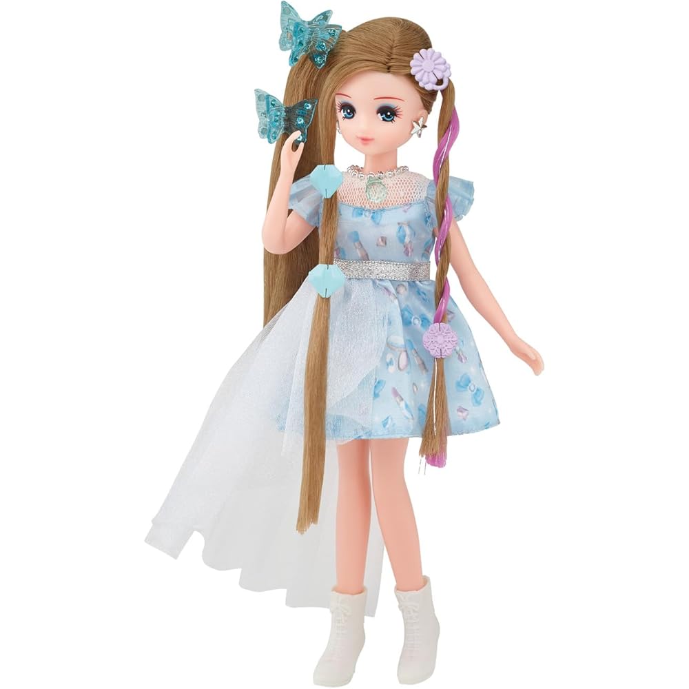 Takara Tomy Licca-chan Doll Tsubasa Blue Outfit Change Toy for Pretend Play Ages 3 and Up