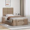 Cadre de lit ottoman - 120x200cm - Similicuir cappuccino - Rangement sous le lit - Matelas inclus
