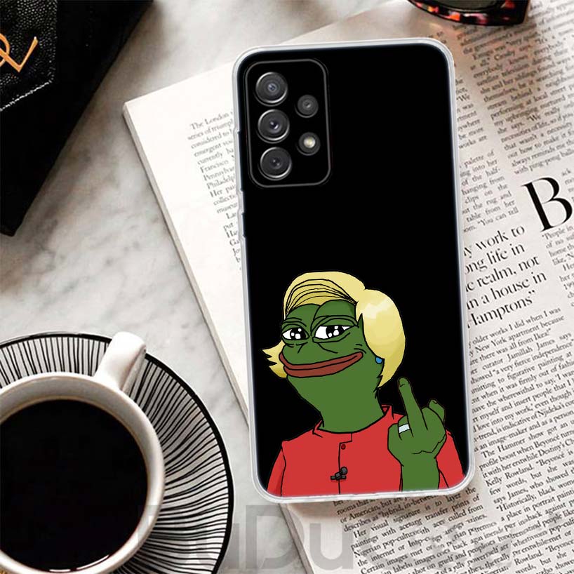 Cute Frogs Party Sad Pepe Cover For Samsung Galaxy A51 A50 A71 A70 Phone Case A21S A31 A41 A10 A20E A30 A40 A01 A11 A6 A7 A8 A9