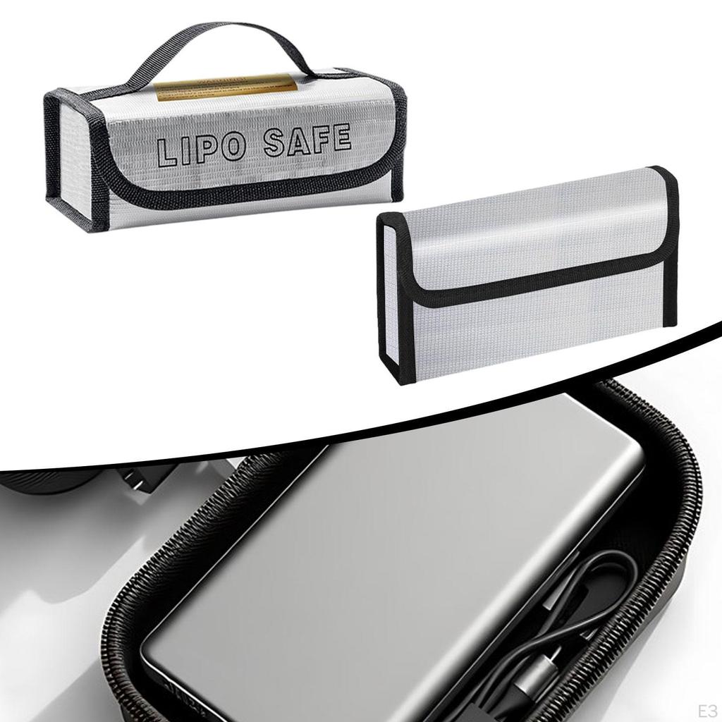 Battery Bag Carrying for Model Aircraft Transporting Fire Retardant Small Fireproof Pouch