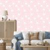 White Bunnies and Hearts Wallpaper for Living Room and Bedroom 50x1000