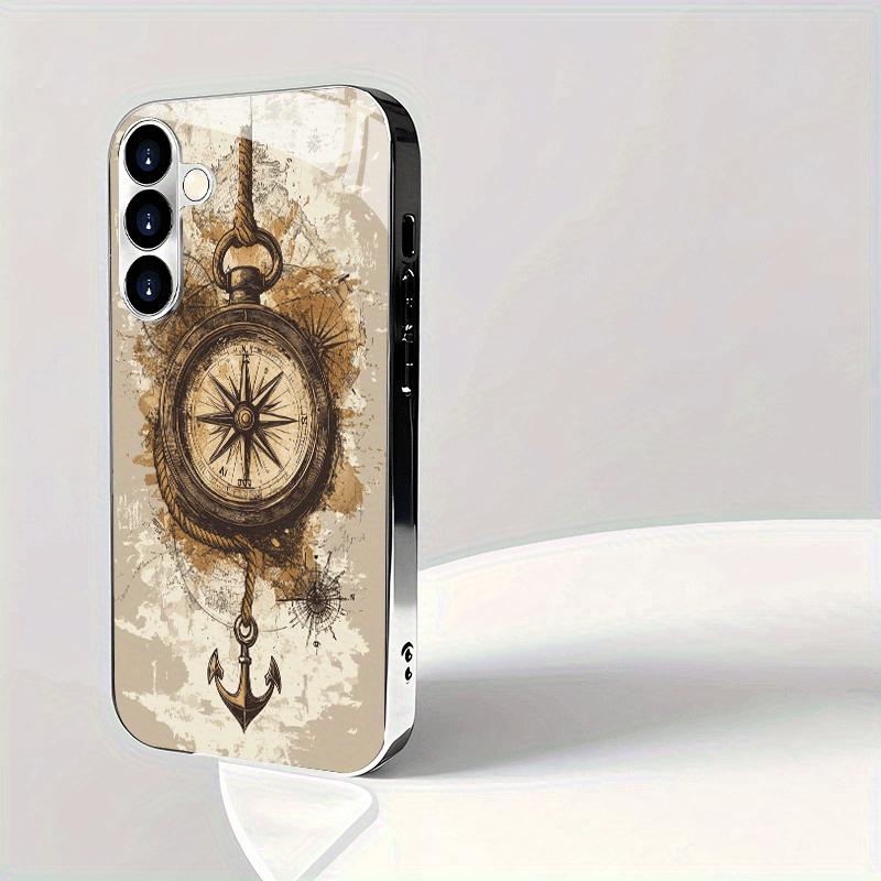 Electroplated Gold New Phone Case for Samsung Galaxy S26 Ultra S25 Plus S24 S23 S22 Fe Tempered Glass Artistic Texture Patterns