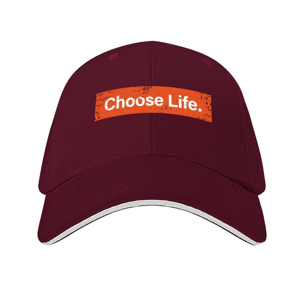 Choose Life Trainspotting Baseball Cap Thermal Visor Golf Hat Man Fashion Beach Dad Hat Womens Mens