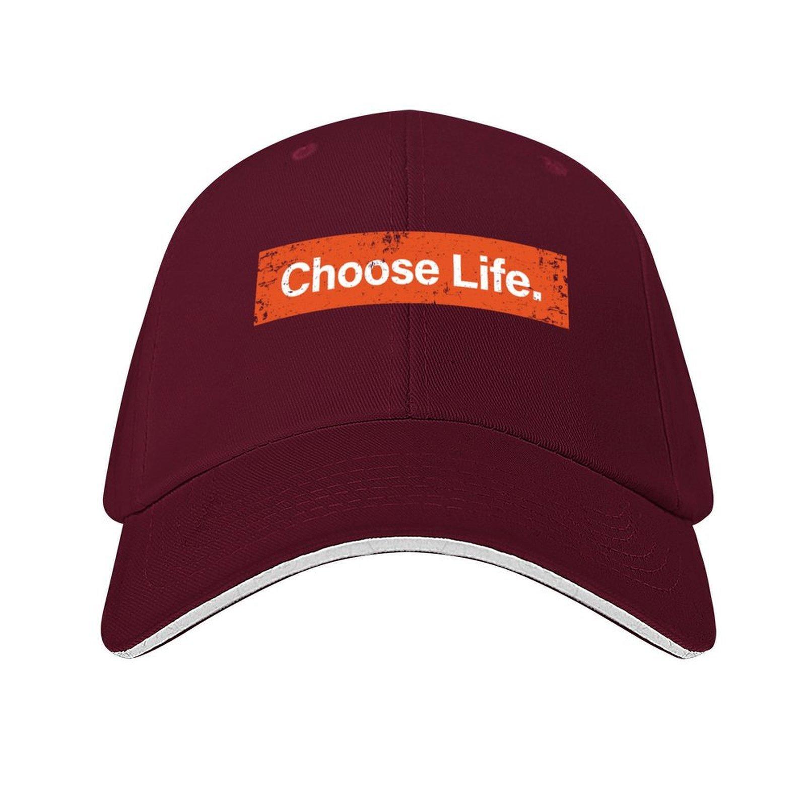 Choose Life Trainspotting Baseball Cap Thermal Visor Golf Hat Man Fashion Beach dad hat Womens Mens