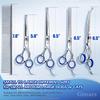 6.5-inch Pet Grooming Set: 4-Piece Baby Head Scissors & Fine-Tooth Comb