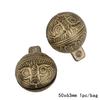 1-15pcs Vintage Tiger Head Brass Bells 13 Sizes Ethnic Copper Small Bell For Key Chain Pet Collar Crafts DIY Supplies Home Decor