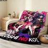 1PC Oshi No Ko Patterned Flannel Blanket Suitable For All Seasons For Home Decor Warmth And Comfort Gifts Holiday Present