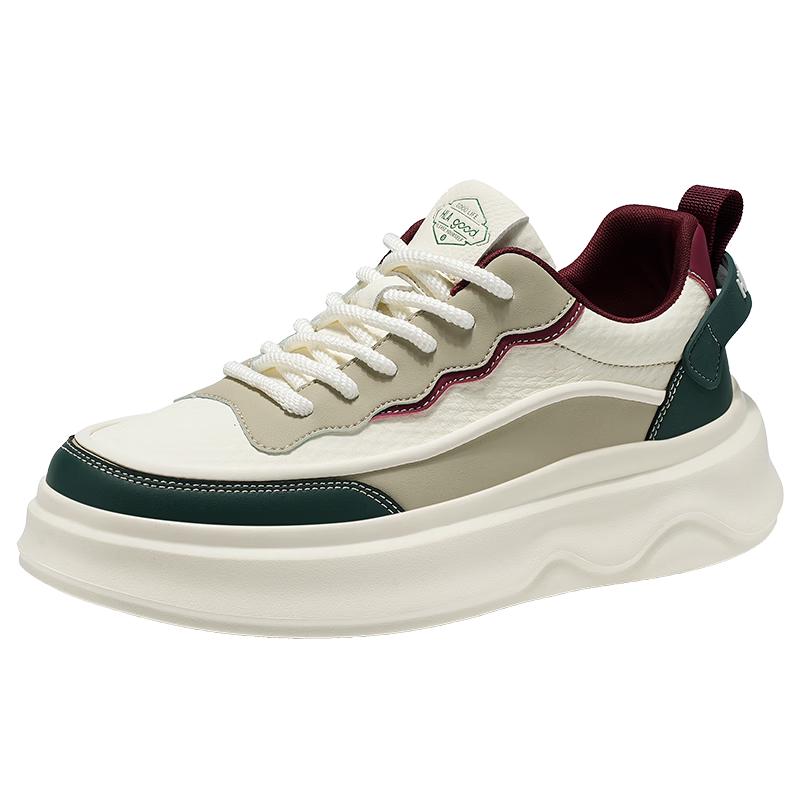 HLA Men s Retro Patchwork Casual Platform Sneakers L
