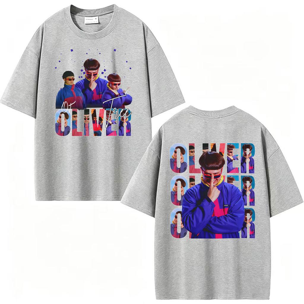Pop Rock Music Oliver Tree Album Tour Maglietta Unisex Abbigliamento Harajuku Magliette Gotico 100% Cotone Maglietta a Maniche Corte Streetwear
