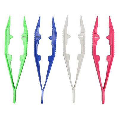 20pcs Bead Tweezers Multipurpose DIY Slip Resistance Lightweight Durable Plastic Tweezers for Beading Projects Craft
