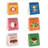 Creative Cartoon Mini Calendar Cute Fruits Standing Flip Calendar  Office Ornaments