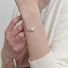 LOVE ME MONSTER [Silver] Baroque Pearl & Chain Bracelet (L241MBC050)