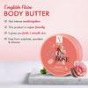 NutriGlow Natural's English Rose Body Butter With Rose Extracts Deep Nourishing