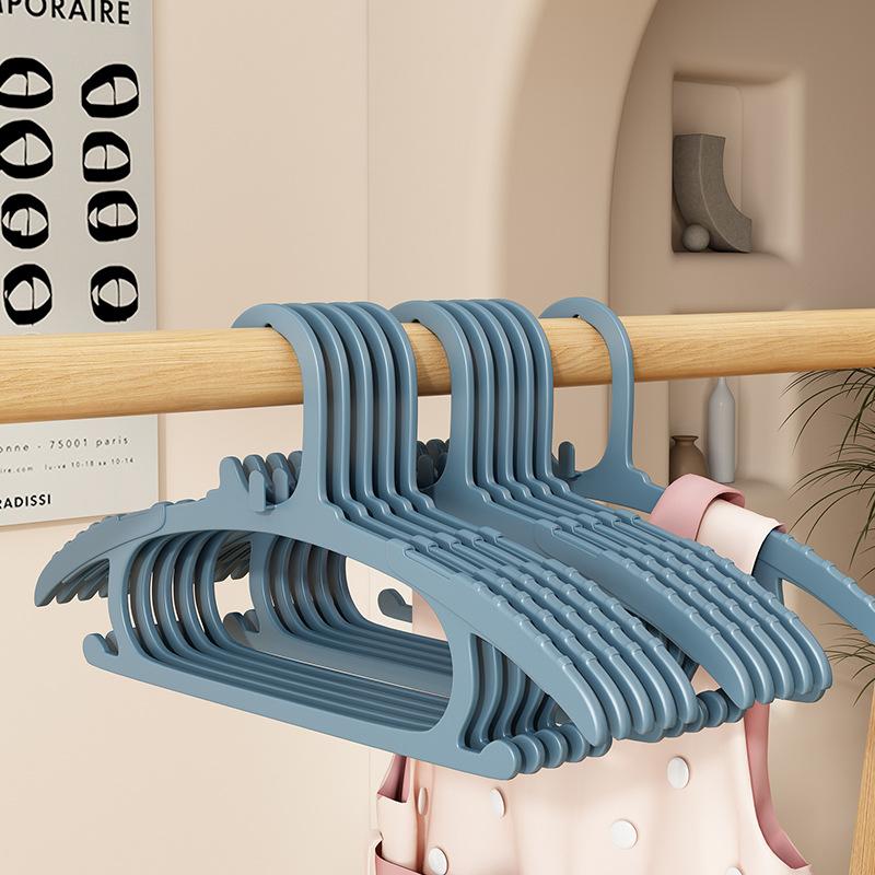 Children's Clothes Hanger Anti Slip Penguin Style Children's Clothes Hanger, Small Baby's Home Seamless Clothes Hanger 10pcs