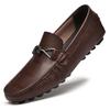 New Inner Height-increasing Men's Shoes 6 Two-layer Soft-soled Height-increasing Doudou Shoes Casual Lazy Men's Shoes