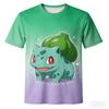 New 26 Summer Japanese Anime Pikachu 3D Quick-drying T-shirts, Children's Clothing Gift Family Matching