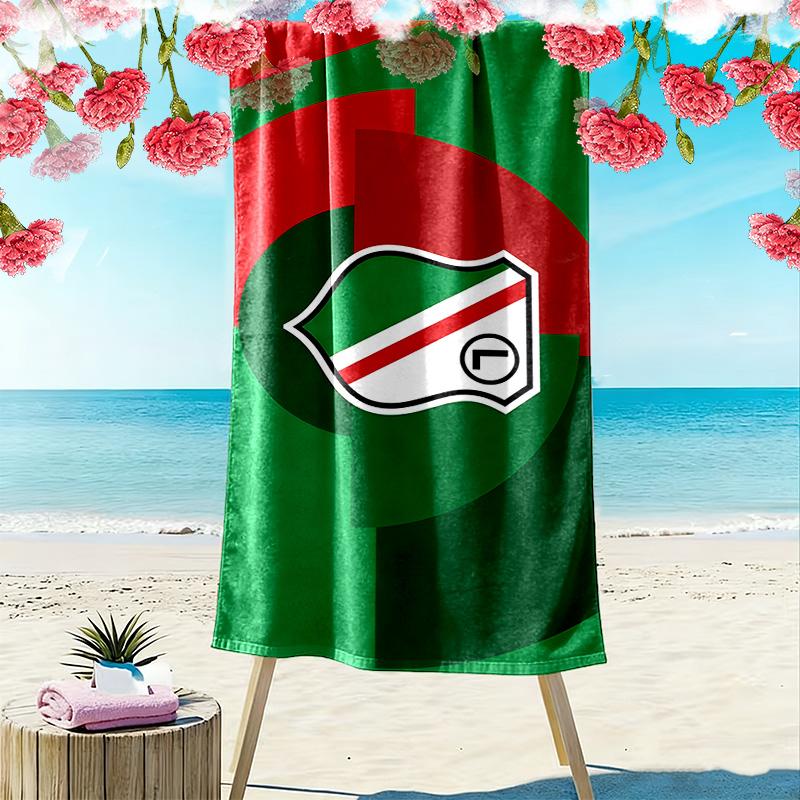Toalla de Playa con Estampado del Legia de Varsovia, Toalla Grande Suave de Secado Rápido para Playa, Camping, Natación